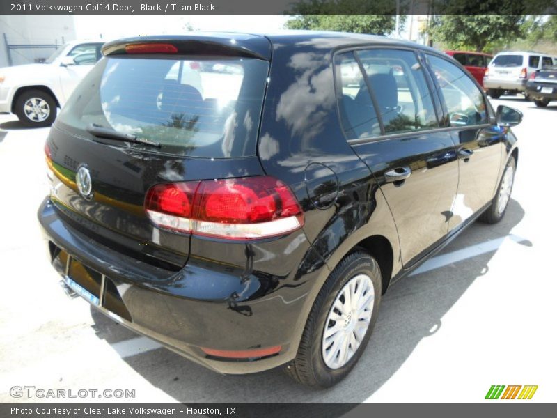 Black / Titan Black 2011 Volkswagen Golf 4 Door