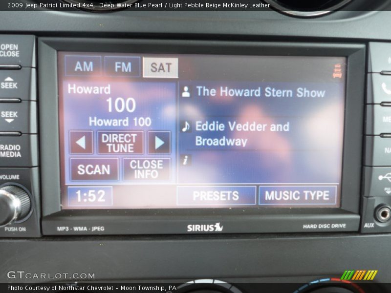 Deep Water Blue Pearl / Light Pebble Beige McKinley Leather 2009 Jeep Patriot Limited 4x4