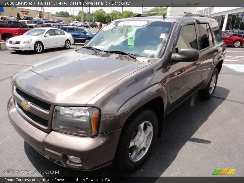 Desert Brown Metallic / Light Gray 2008 Chevrolet TrailBlazer LT 4x4