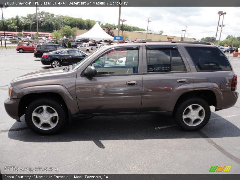 Desert Brown Metallic / Light Gray 2008 Chevrolet TrailBlazer LT 4x4