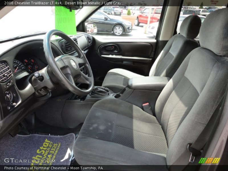 Desert Brown Metallic / Light Gray 2008 Chevrolet TrailBlazer LT 4x4