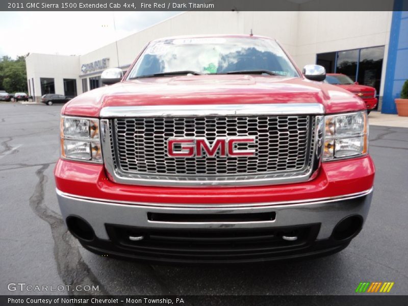 Fire Red / Dark Titanium 2011 GMC Sierra 1500 Extended Cab 4x4
