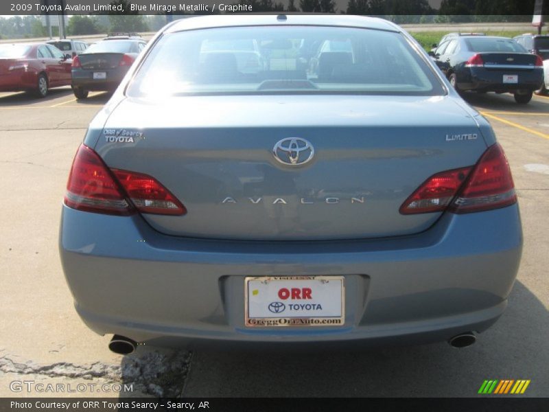 Blue Mirage Metallic / Graphite 2009 Toyota Avalon Limited