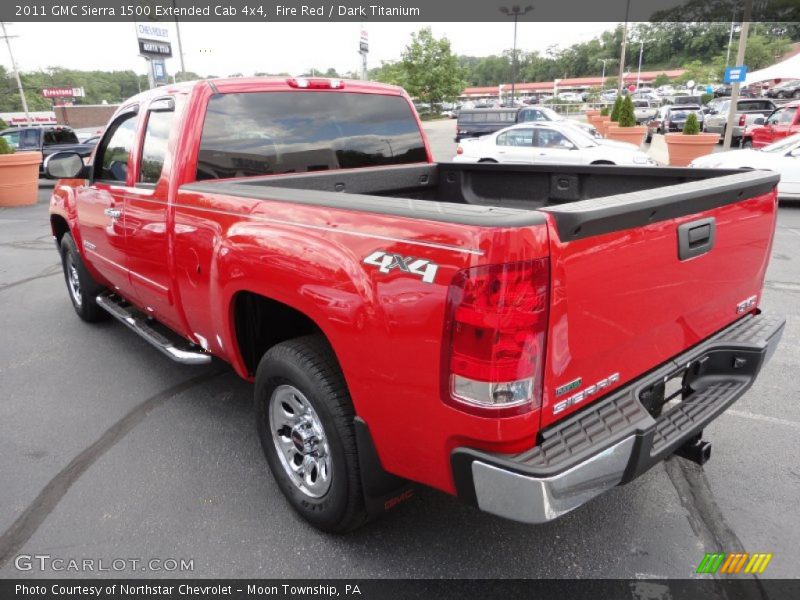 Fire Red / Dark Titanium 2011 GMC Sierra 1500 Extended Cab 4x4
