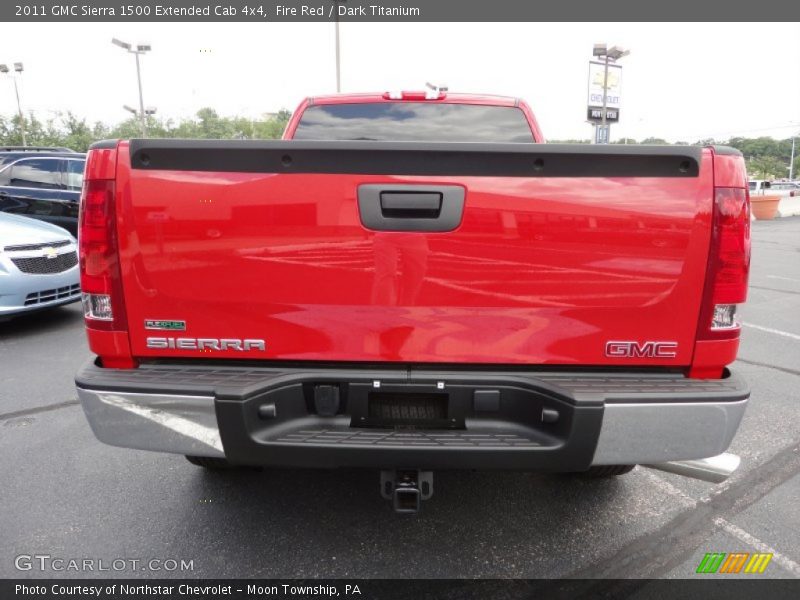 Fire Red / Dark Titanium 2011 GMC Sierra 1500 Extended Cab 4x4