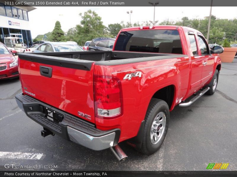 Fire Red / Dark Titanium 2011 GMC Sierra 1500 Extended Cab 4x4
