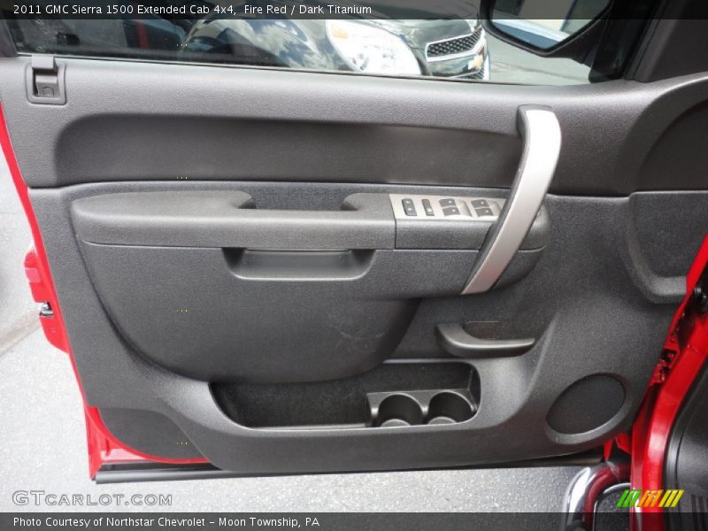 Fire Red / Dark Titanium 2011 GMC Sierra 1500 Extended Cab 4x4