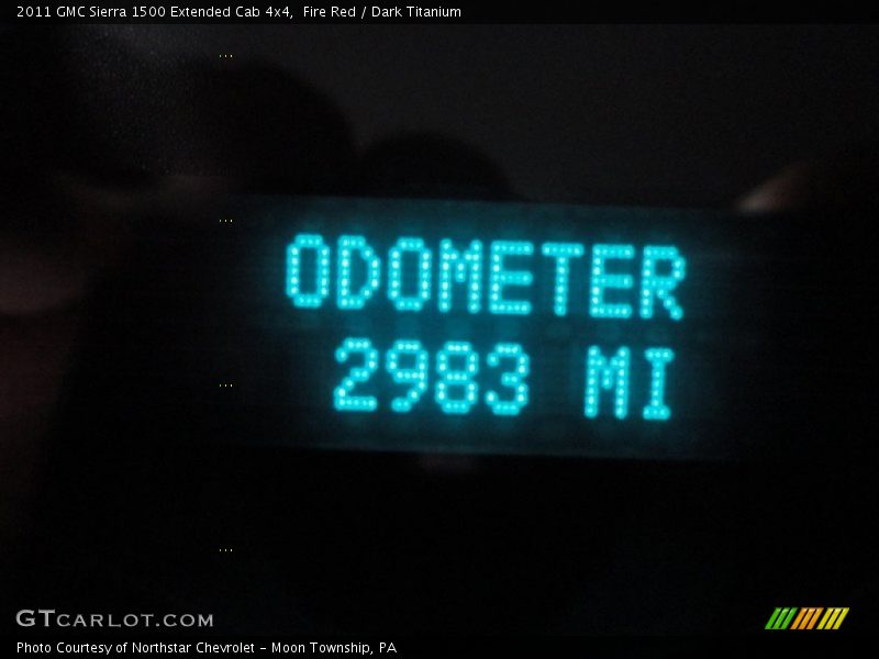 Fire Red / Dark Titanium 2011 GMC Sierra 1500 Extended Cab 4x4