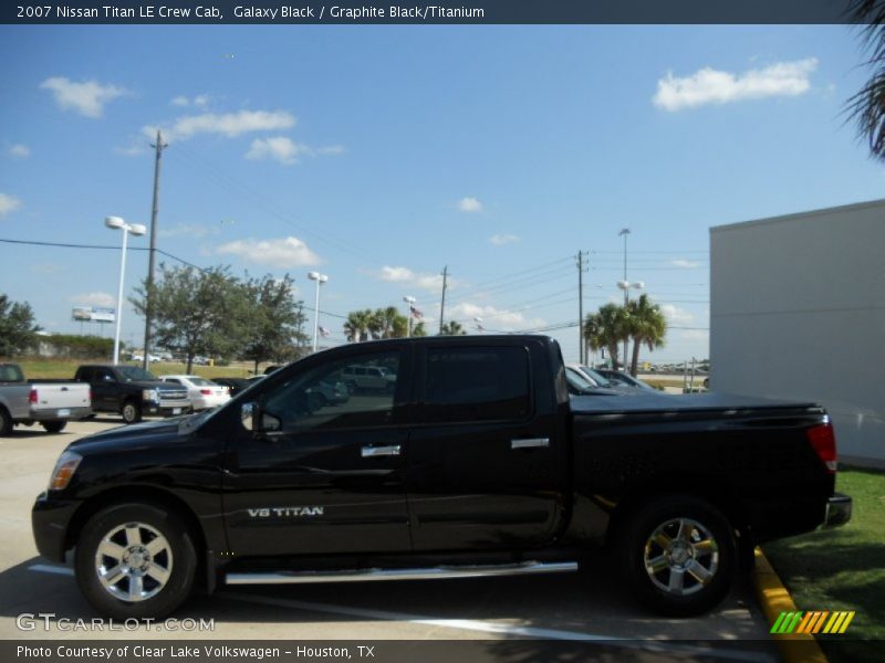 Galaxy Black / Graphite Black/Titanium 2007 Nissan Titan LE Crew Cab