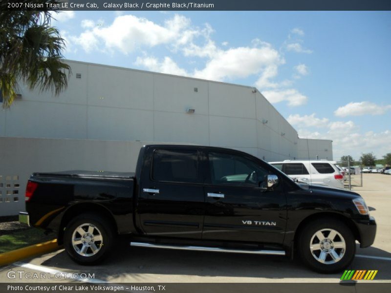 Galaxy Black / Graphite Black/Titanium 2007 Nissan Titan LE Crew Cab