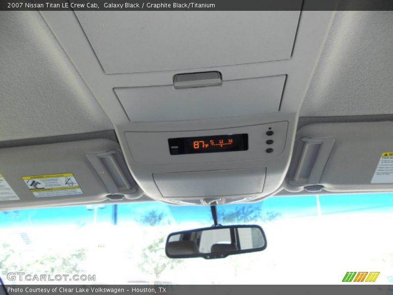 Galaxy Black / Graphite Black/Titanium 2007 Nissan Titan LE Crew Cab
