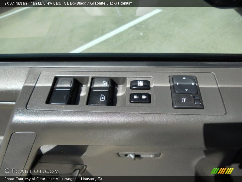 Galaxy Black / Graphite Black/Titanium 2007 Nissan Titan LE Crew Cab