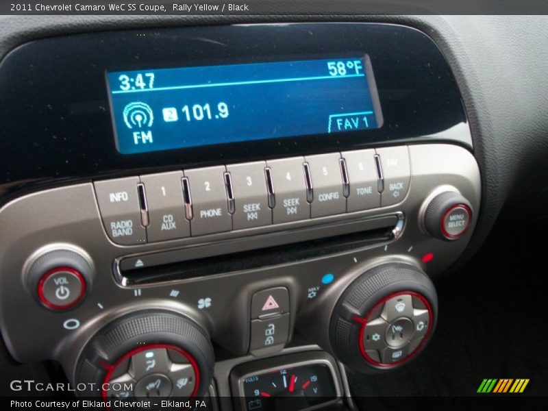 Controls of 2011 Camaro WeC SS Coupe