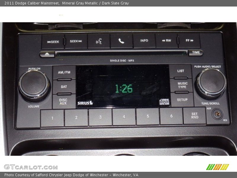 Mineral Gray Metallic / Dark Slate Gray 2011 Dodge Caliber Mainstreet