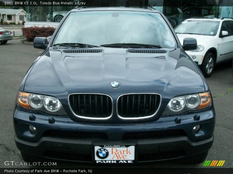 Toledo Blue Metallic / Grey 2005 BMW X5 3.0i