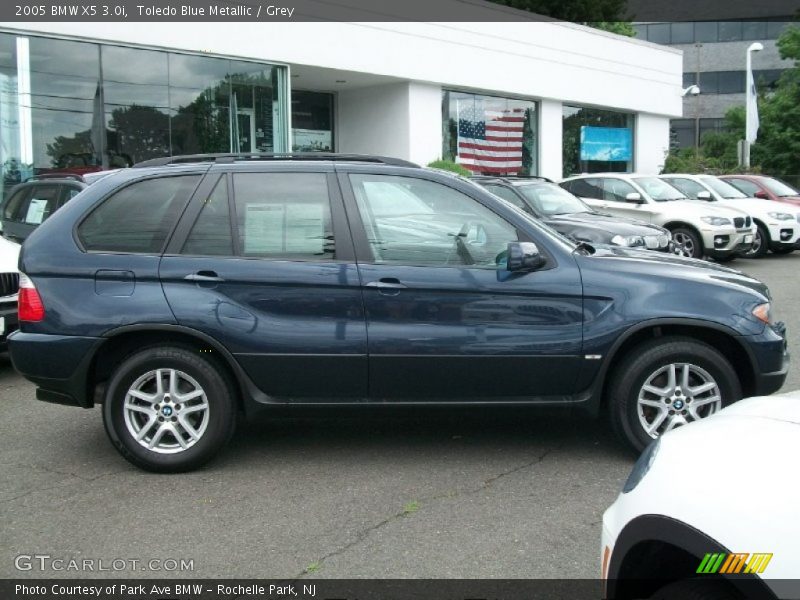 Toledo Blue Metallic / Grey 2005 BMW X5 3.0i