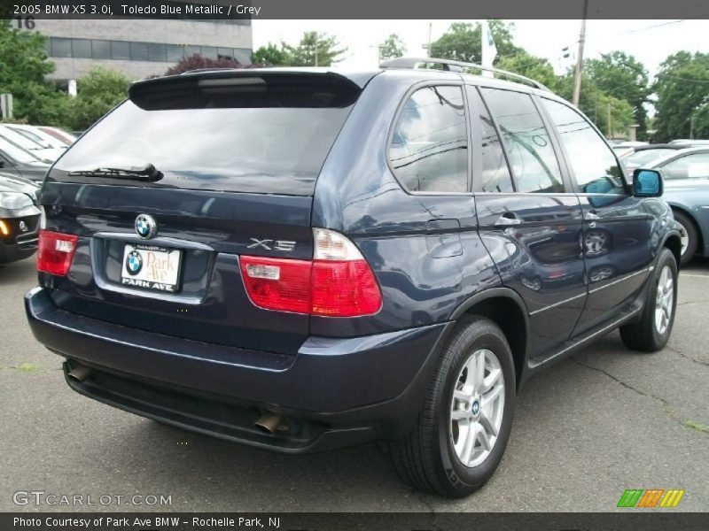 Toledo Blue Metallic / Grey 2005 BMW X5 3.0i