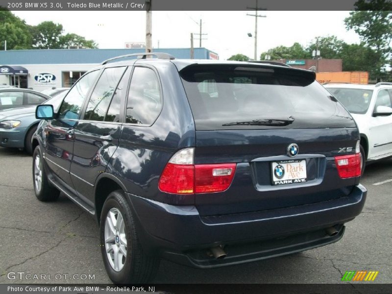Toledo Blue Metallic / Grey 2005 BMW X5 3.0i