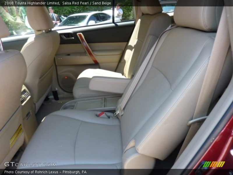 Salsa Red Pearl / Sand Beige 2008 Toyota Highlander Limited