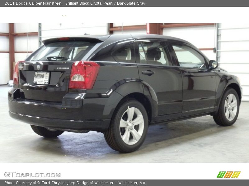 Brilliant Black Crystal Pearl / Dark Slate Gray 2011 Dodge Caliber Mainstreet