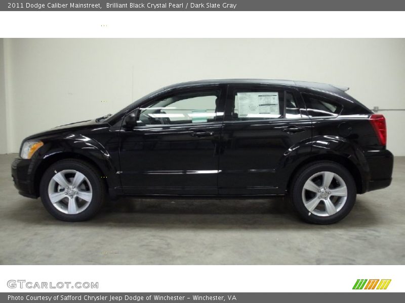 Brilliant Black Crystal Pearl / Dark Slate Gray 2011 Dodge Caliber Mainstreet