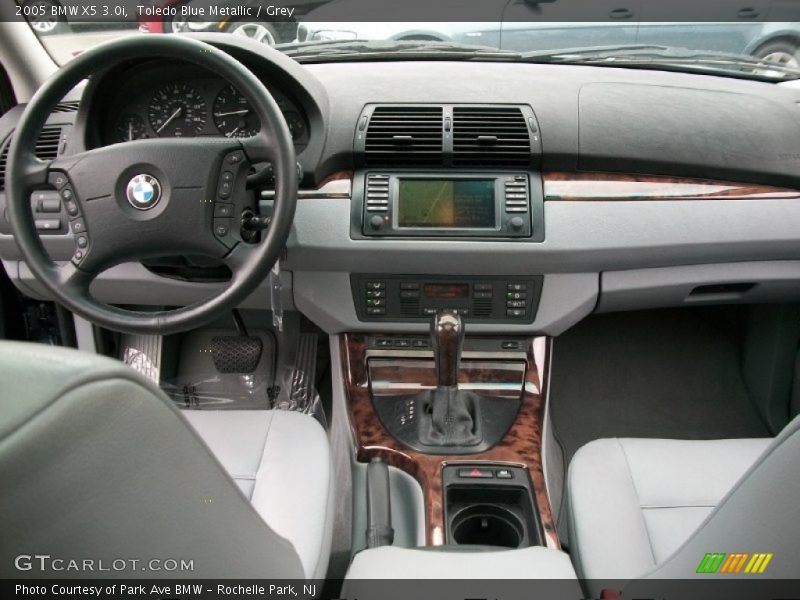 Toledo Blue Metallic / Grey 2005 BMW X5 3.0i