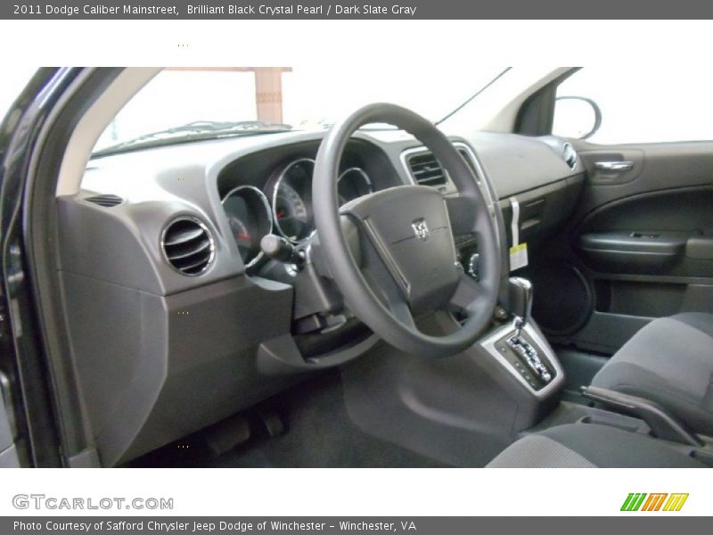 Brilliant Black Crystal Pearl / Dark Slate Gray 2011 Dodge Caliber Mainstreet