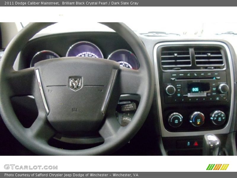Brilliant Black Crystal Pearl / Dark Slate Gray 2011 Dodge Caliber Mainstreet