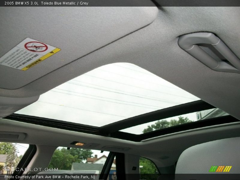 Toledo Blue Metallic / Grey 2005 BMW X5 3.0i