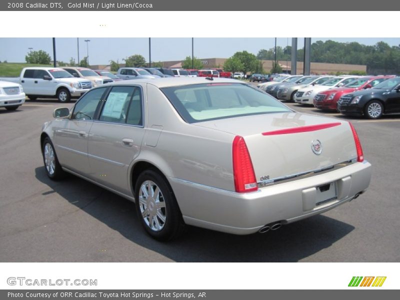 Gold Mist / Light Linen/Cocoa 2008 Cadillac DTS