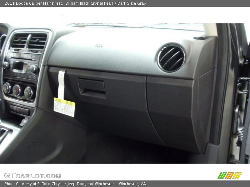 Brilliant Black Crystal Pearl / Dark Slate Gray 2011 Dodge Caliber Mainstreet