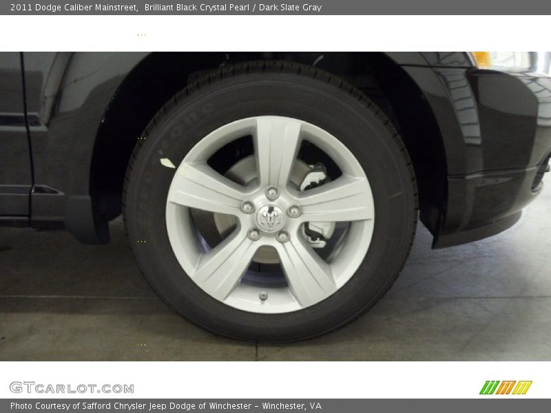 Brilliant Black Crystal Pearl / Dark Slate Gray 2011 Dodge Caliber Mainstreet