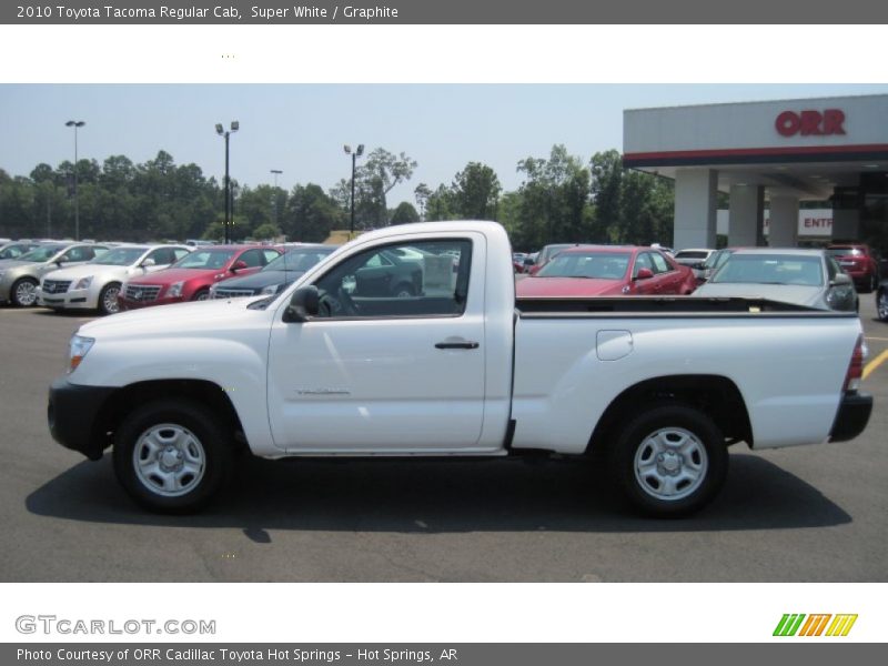 Super White / Graphite 2010 Toyota Tacoma Regular Cab