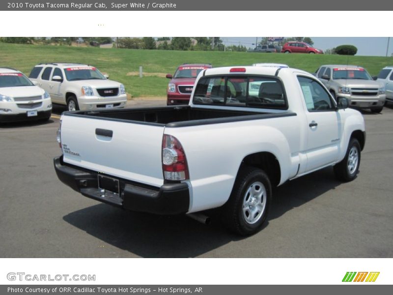 Super White / Graphite 2010 Toyota Tacoma Regular Cab