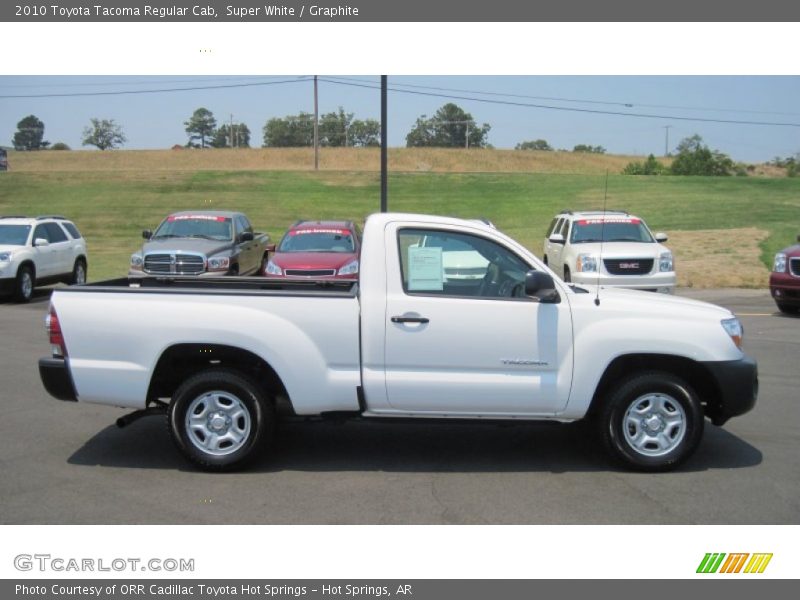 Super White / Graphite 2010 Toyota Tacoma Regular Cab