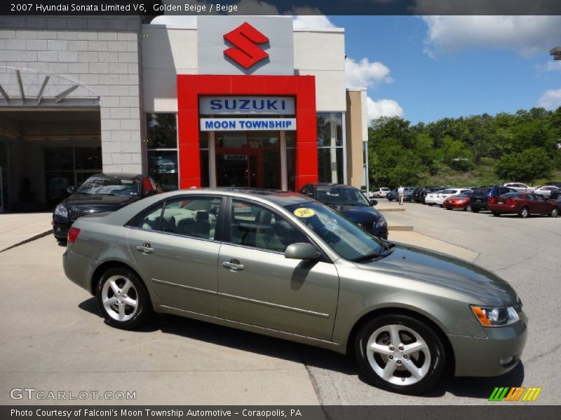 Golden Beige / Beige 2007 Hyundai Sonata Limited V6