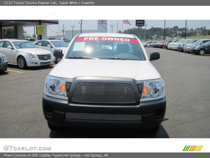Super White / Graphite 2010 Toyota Tacoma Regular Cab