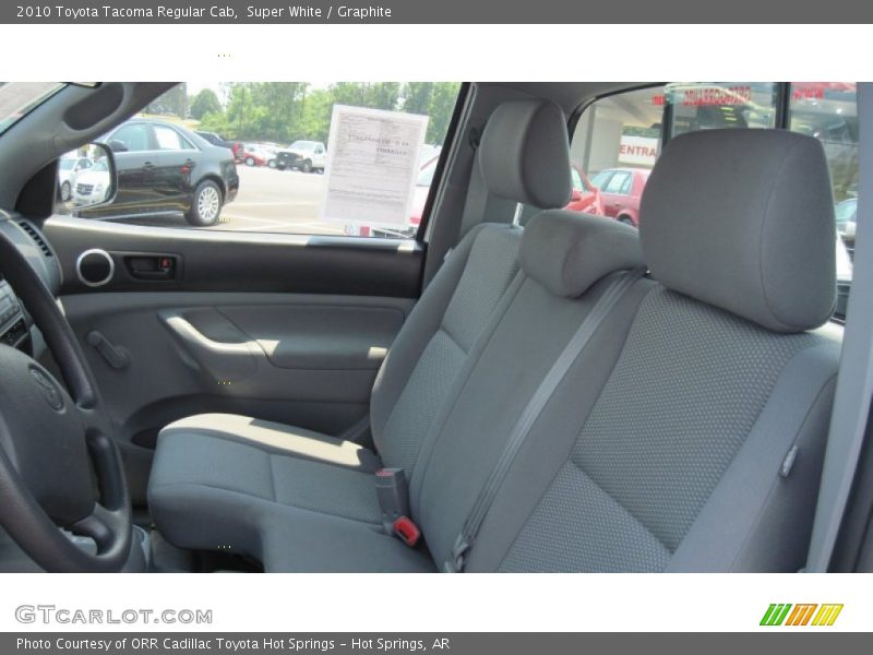 Super White / Graphite 2010 Toyota Tacoma Regular Cab