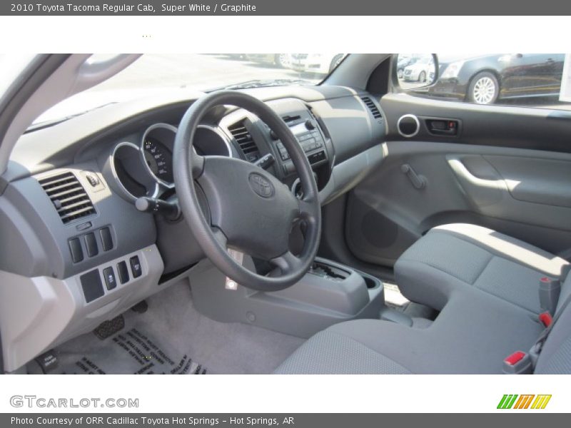Super White / Graphite 2010 Toyota Tacoma Regular Cab
