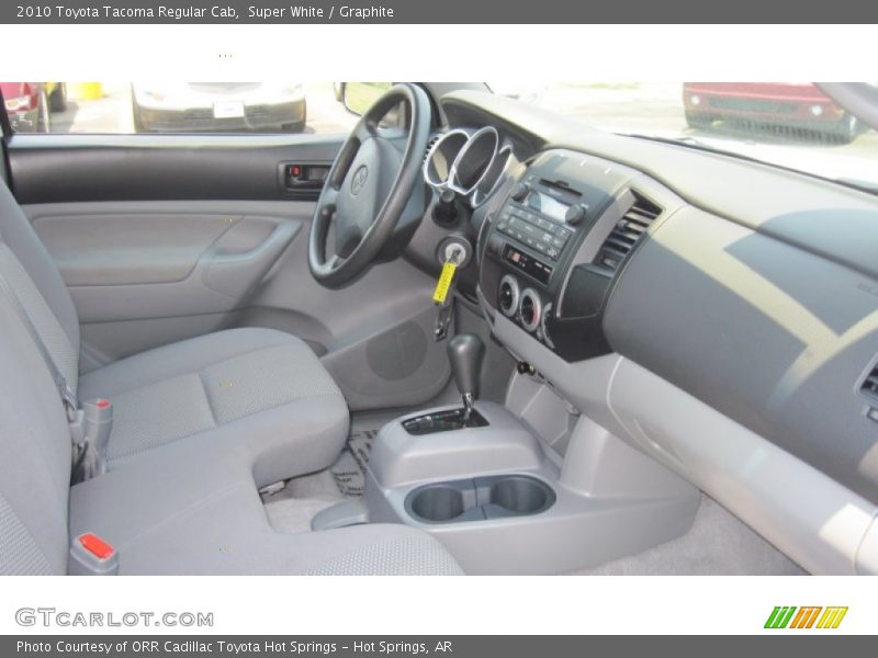 Super White / Graphite 2010 Toyota Tacoma Regular Cab