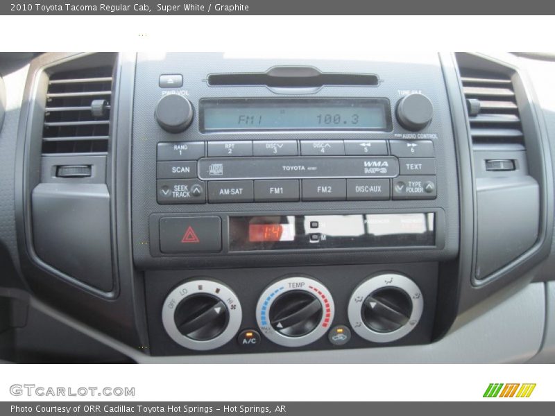 Super White / Graphite 2010 Toyota Tacoma Regular Cab
