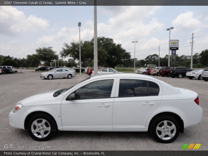 Summit White / Gray 2007 Chevrolet Cobalt LS Sedan