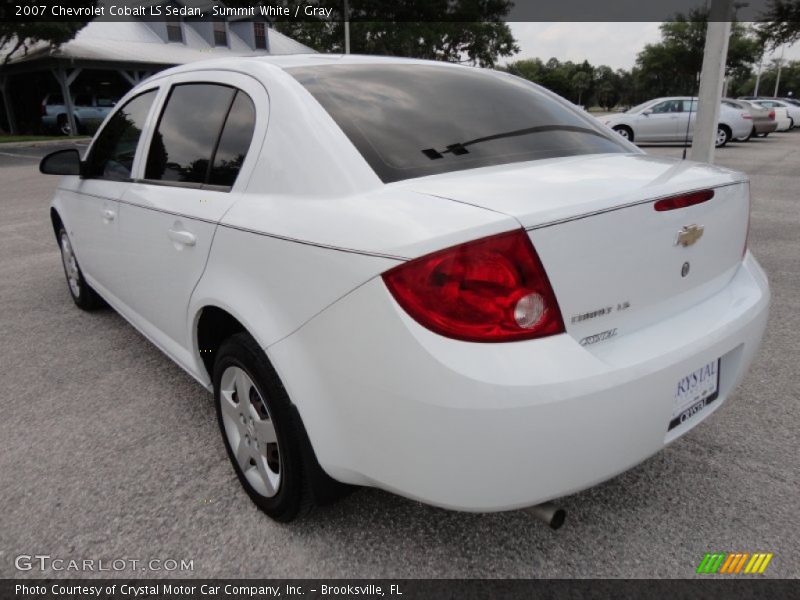 Summit White / Gray 2007 Chevrolet Cobalt LS Sedan
