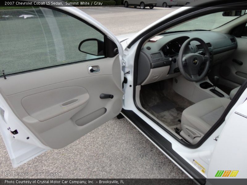Summit White / Gray 2007 Chevrolet Cobalt LS Sedan