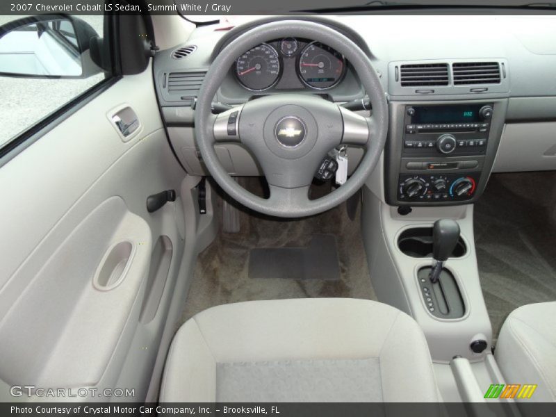 Summit White / Gray 2007 Chevrolet Cobalt LS Sedan