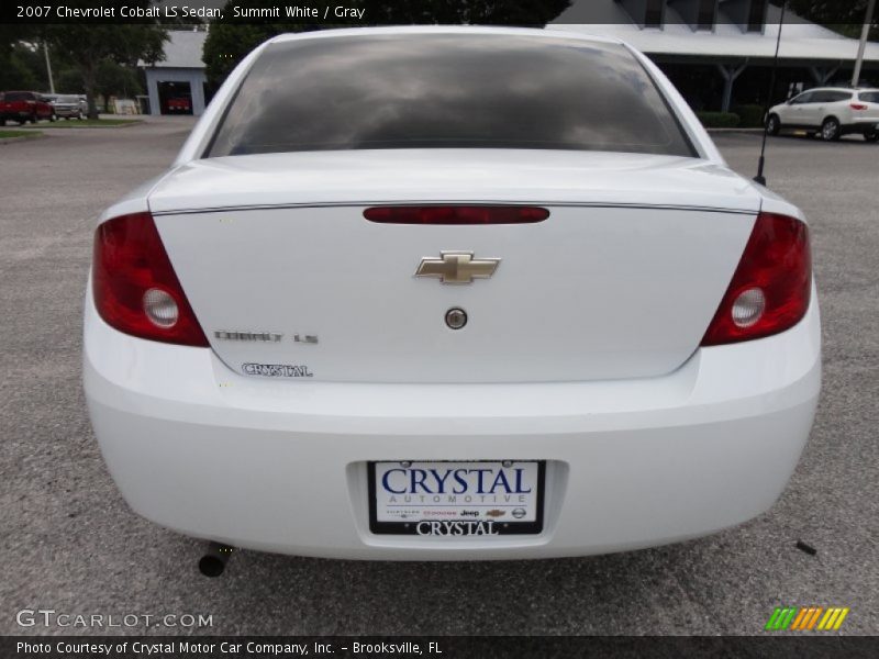 Summit White / Gray 2007 Chevrolet Cobalt LS Sedan