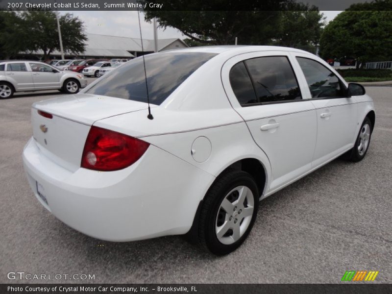 Summit White / Gray 2007 Chevrolet Cobalt LS Sedan