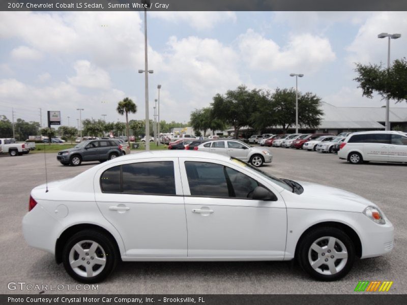 Summit White / Gray 2007 Chevrolet Cobalt LS Sedan