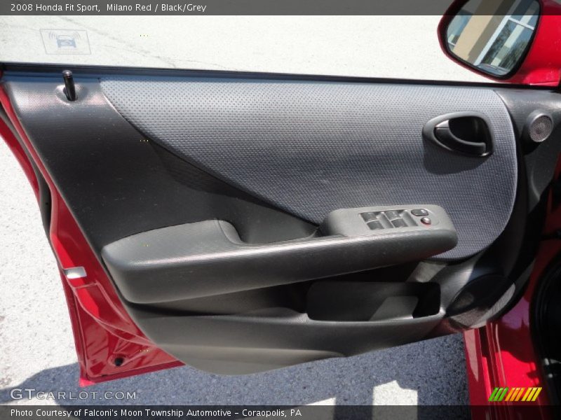 Milano Red / Black/Grey 2008 Honda Fit Sport
