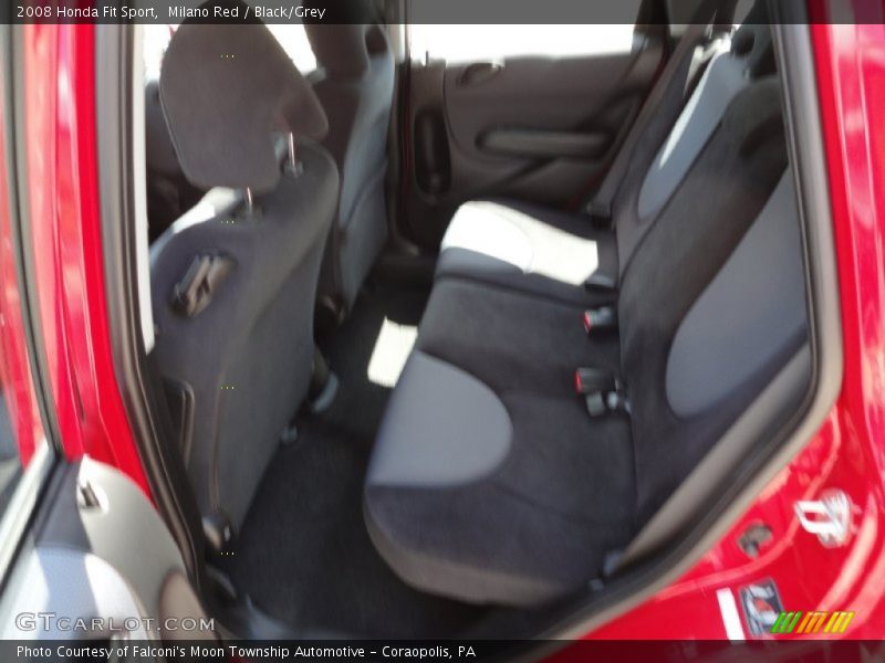 Milano Red / Black/Grey 2008 Honda Fit Sport